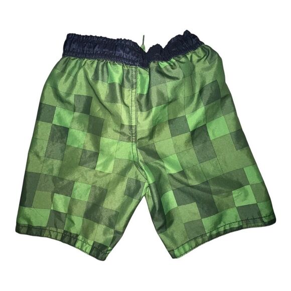 Lot of Two Boy's Swim Trunks Minecraft & Wonder Nation Beach Scene Small 6/7 EUC - Picture 3 of 7